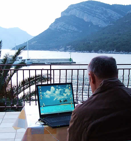 Hans auf seinem Lieblingsplatz